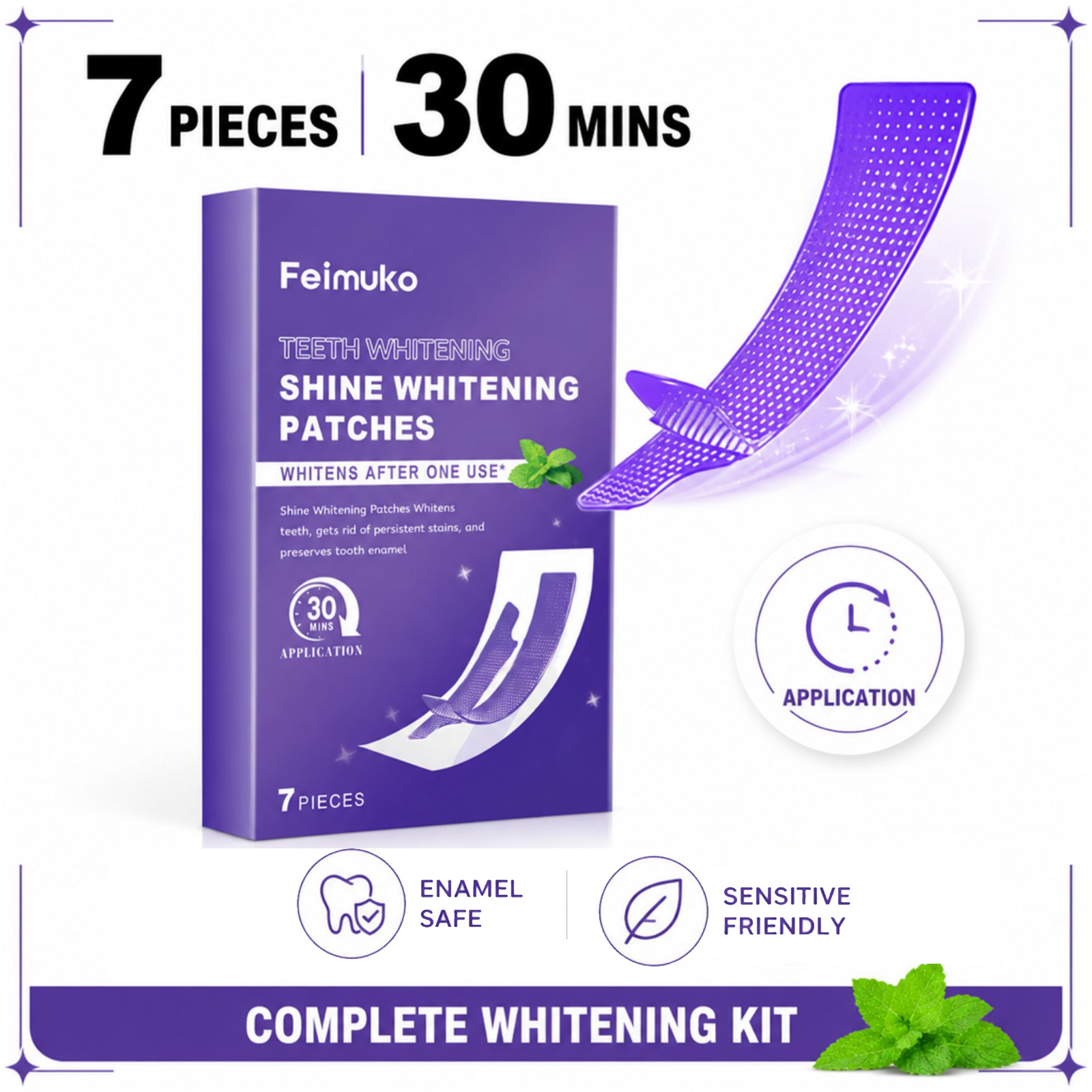 7/14/21/28 PCS Purple Teeth Wh - Whitening Strip 3D recension och pris