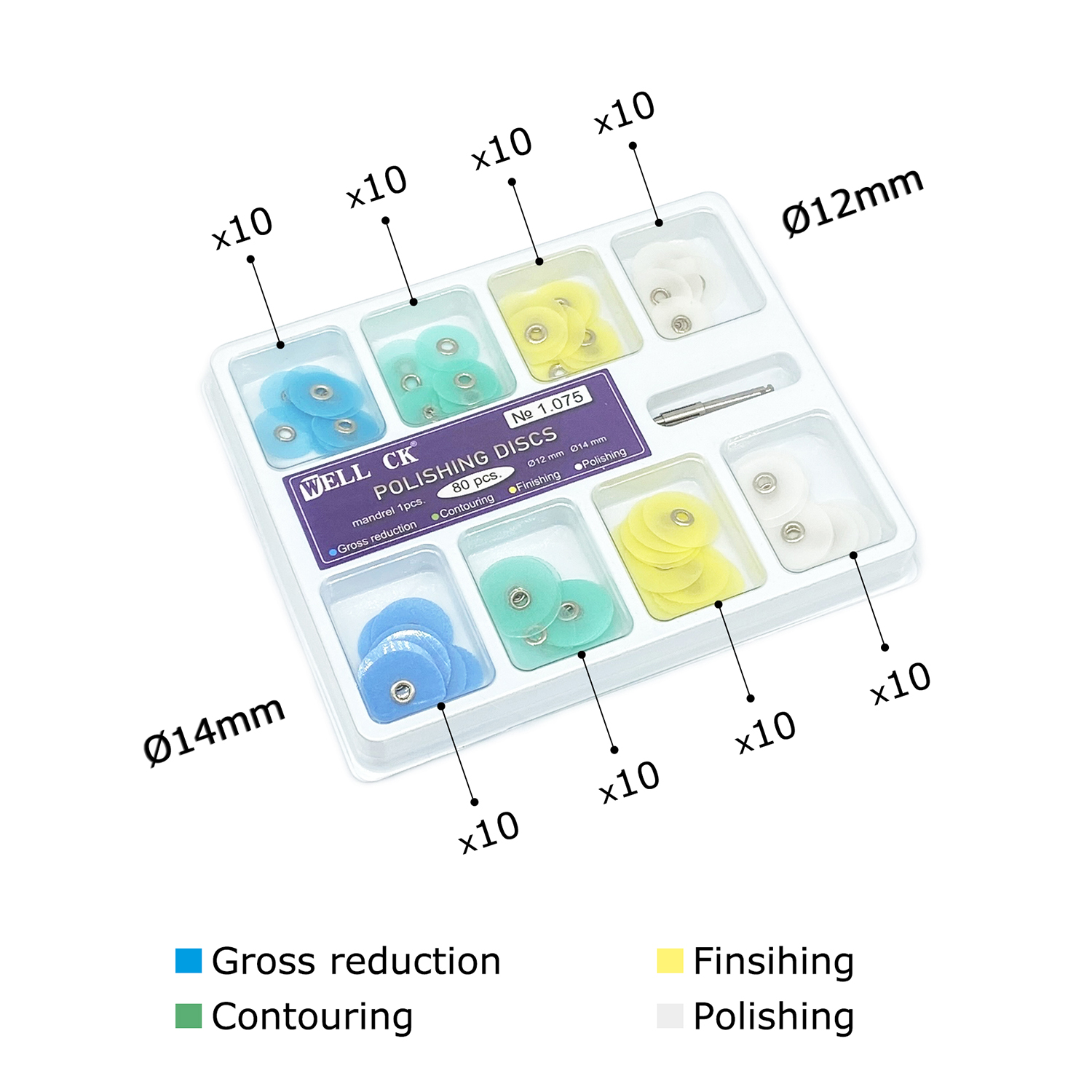 WELL CK 40/80Pcs Dental Polish - Teeth Whitening Uk recension och pris