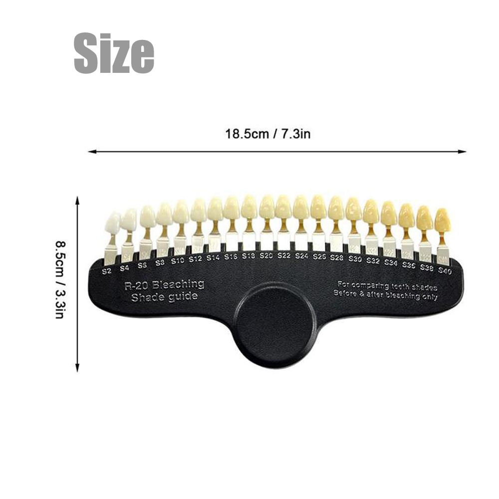 Dental 3D Shade Guide Chart Bo - Teeth Whitening Shade Guide recension och pris