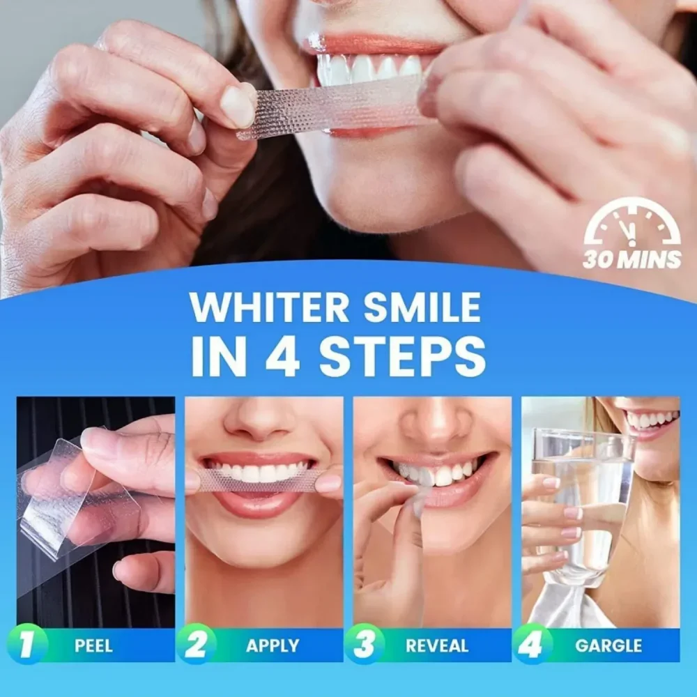 Teeth Whitening Strips White T - Whitening Strip 3D recension och pris