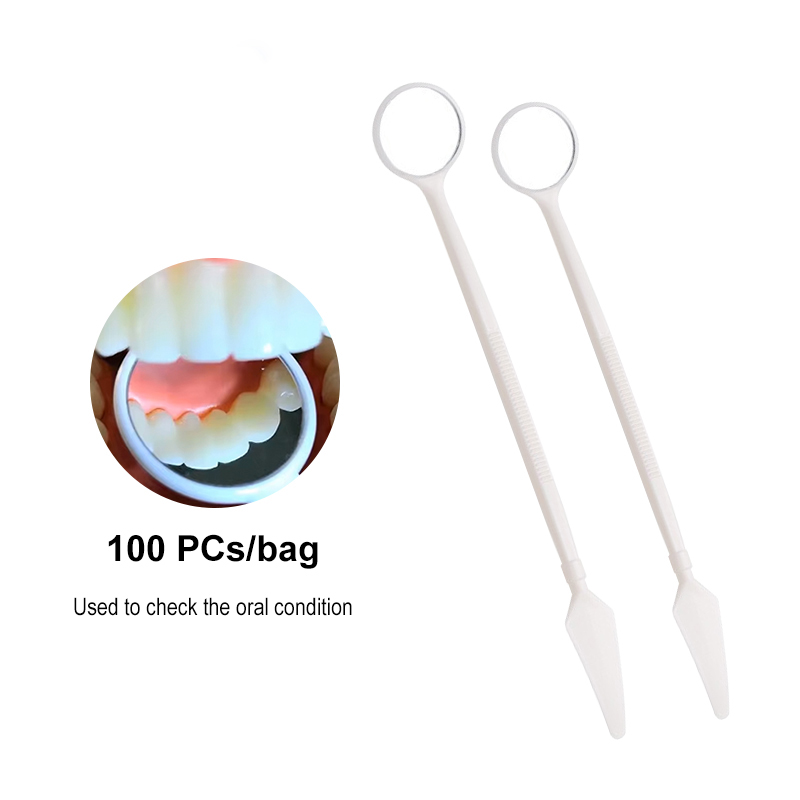 100Pcs/bag Dental Oral Mirror  - Teeth Whitening For Photos recension och pris