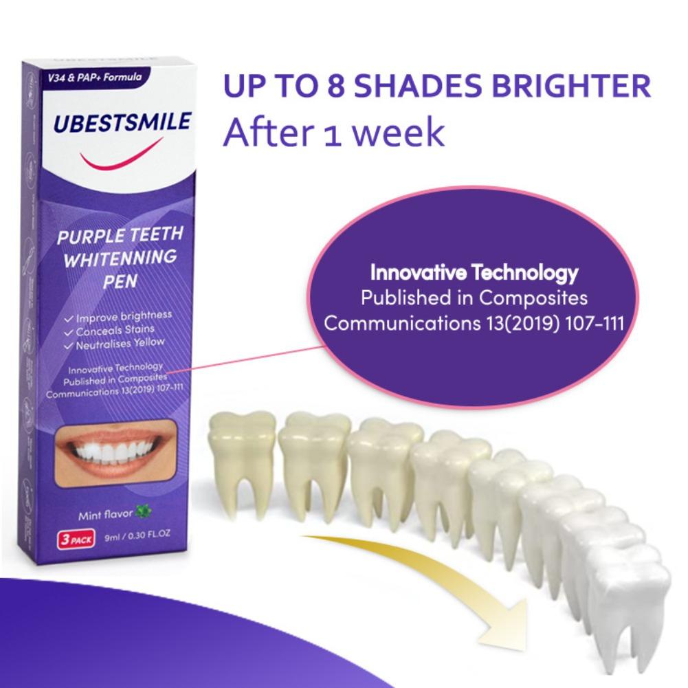 Purple Teeth Whitening Pen V34 - Teeth Whitening Gel Pen recension och pris