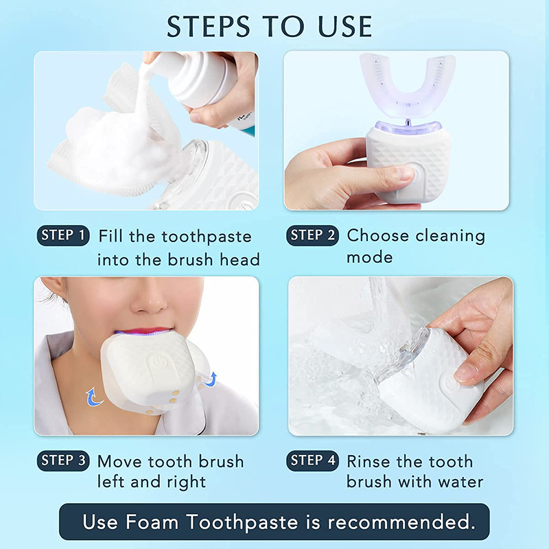 U-Shaped Rechargeable Light Qu - Teeth Whitening Procedure recension och pris