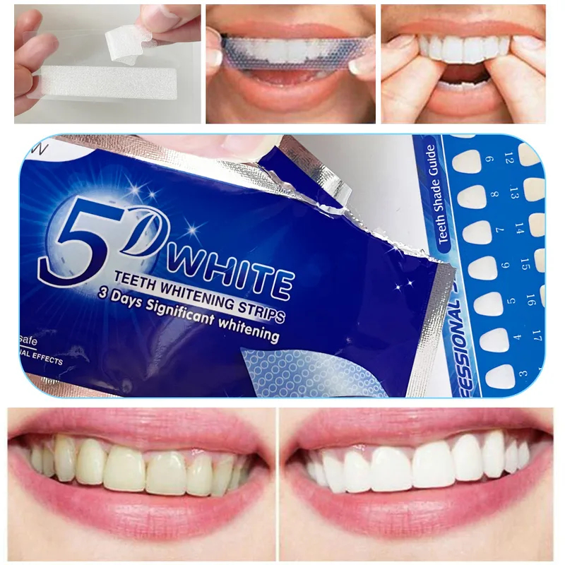 1-12pcs 5D Whitening Teeth Sti - Teeth Whitening With Hydrogen Peroxide recension och pris