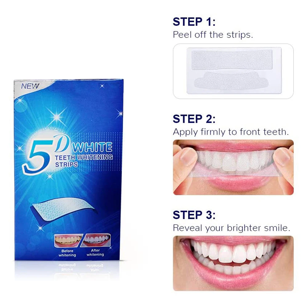Teeth Whitening Stickers 3D/5D - Whitening Strip 3D recension och pris