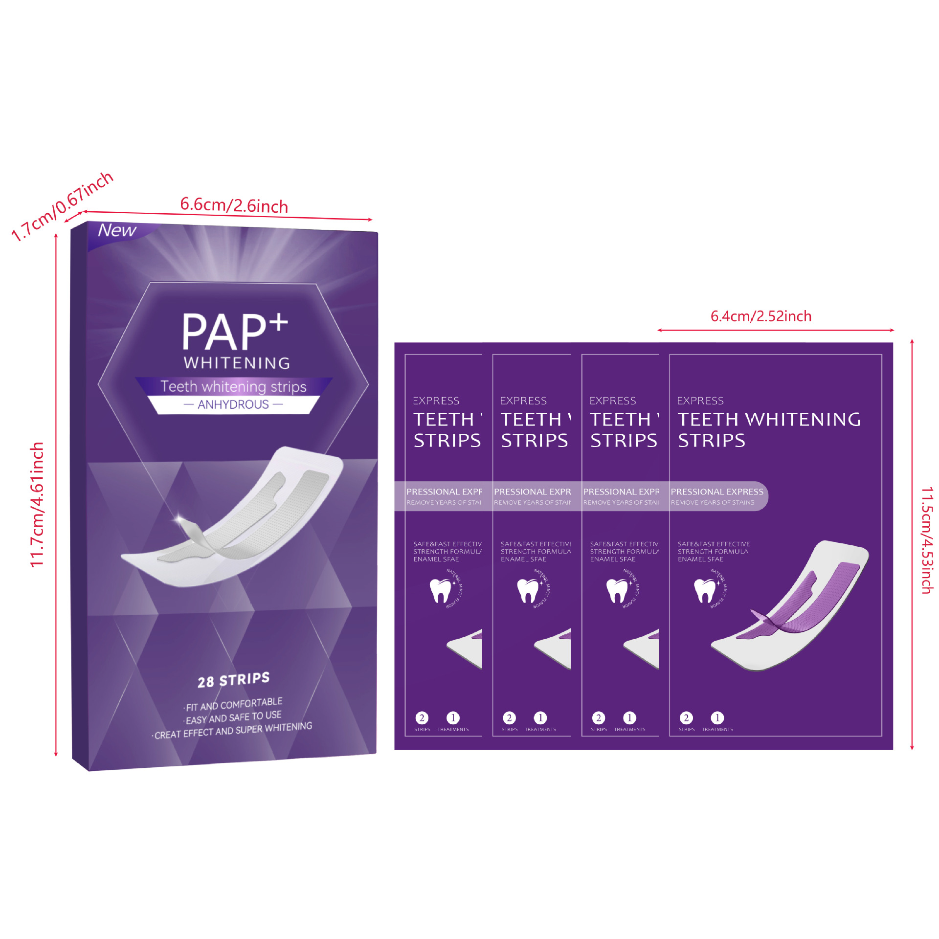 3D Dry Teeth Whitening Strips  - Whitening Strip 3D recension och pris