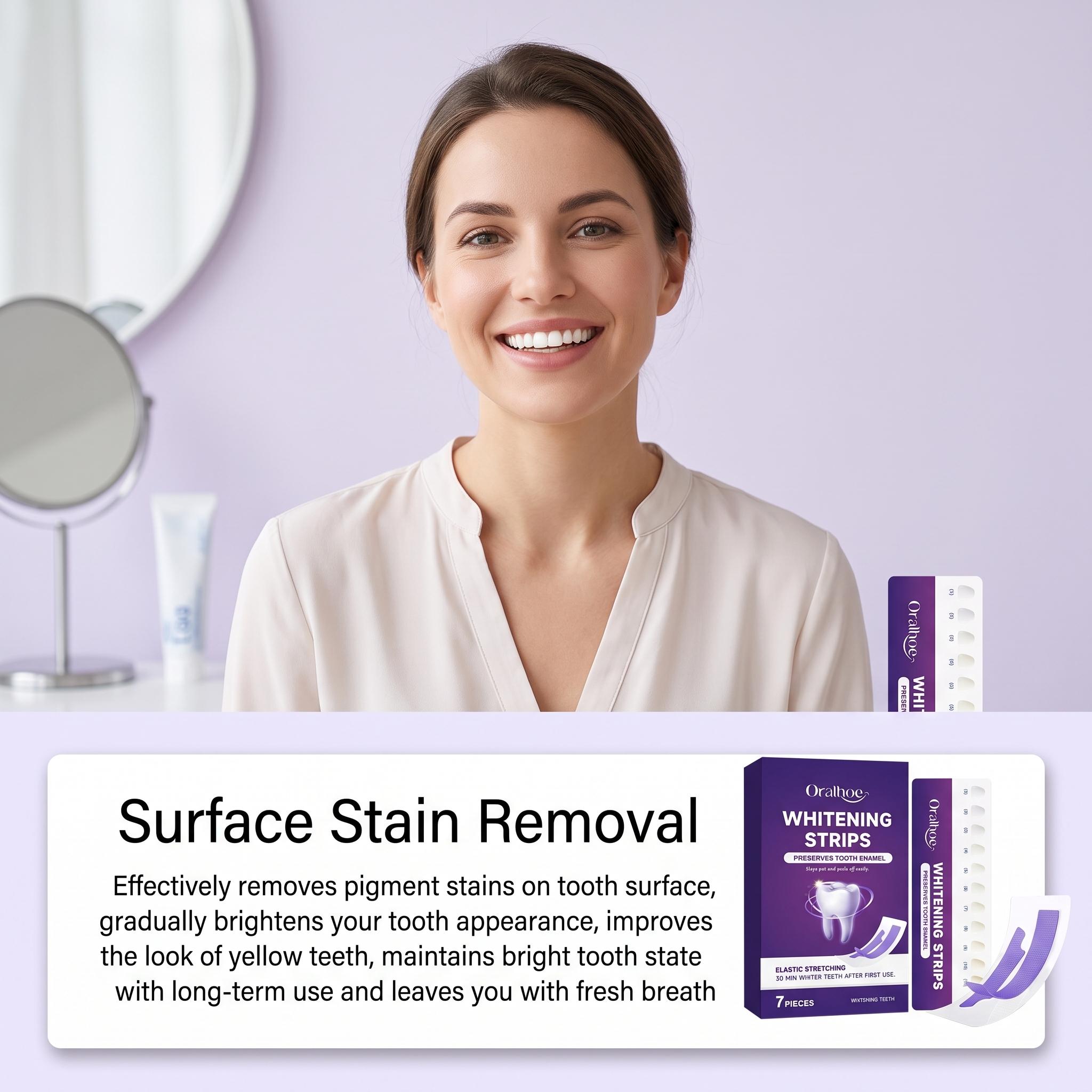 Purple Teeth Whitening Strips  - Teeth Whitening Shade Guide recension och pris