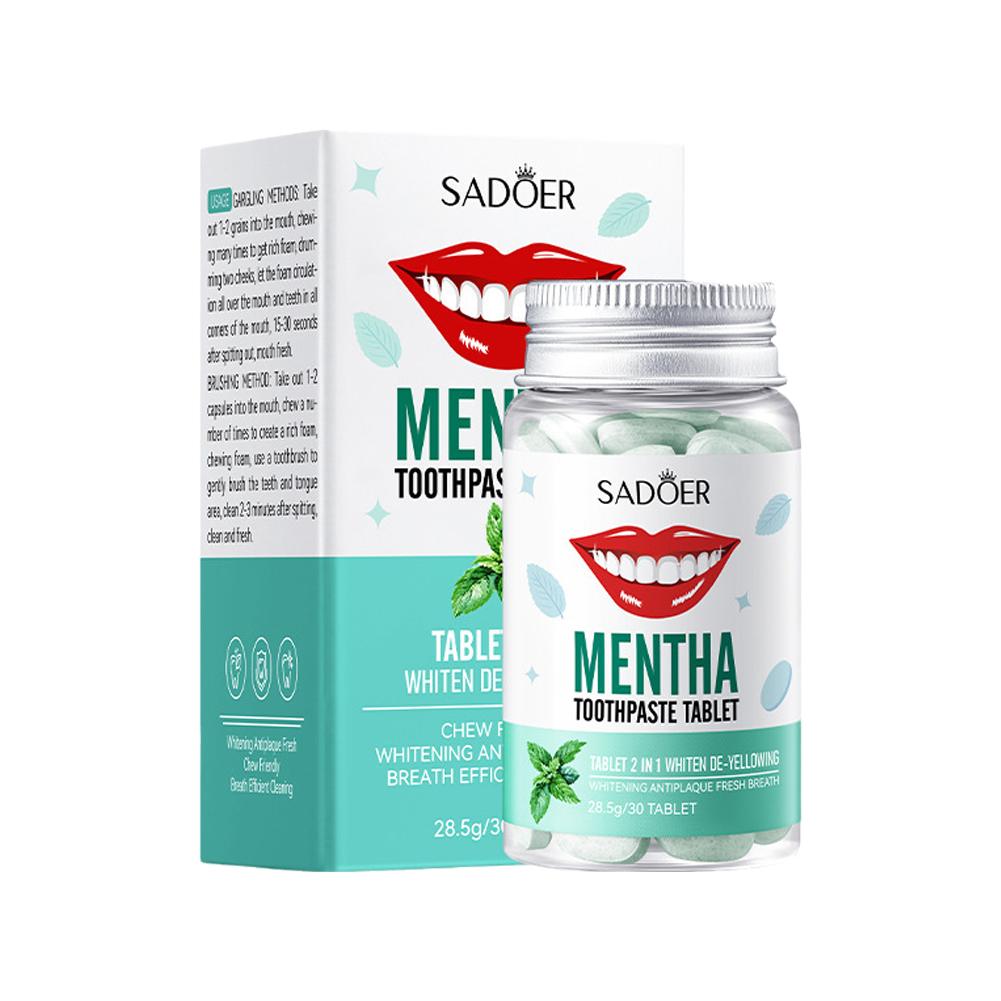 Mint Solid Toothpaste Tablets  - Teeth Whitening Procedure recension och pris